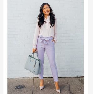 Loft Tie Waist Slim Pants